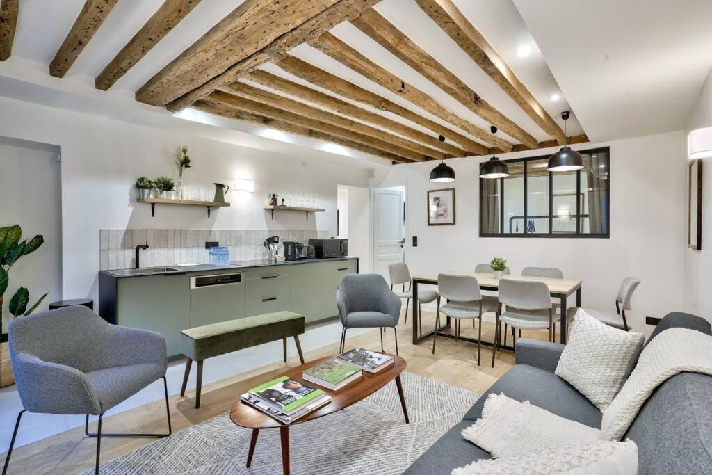 Magnifique Appartement Pour 6 - Montorgueil Paris Luaran gambar