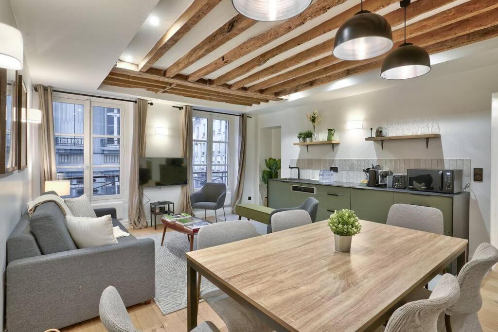 Magnifique Appartement Pour 6 - Montorgueil Paris Luaran gambar