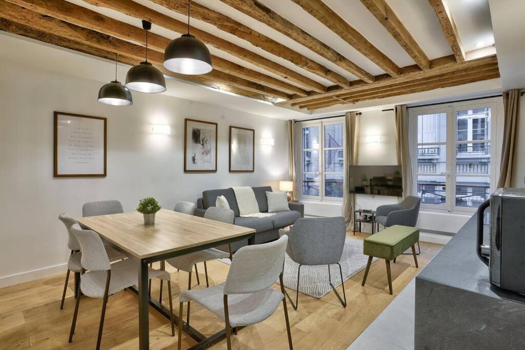Magnifique Appartement Pour 6 - Montorgueil Paris Luaran gambar